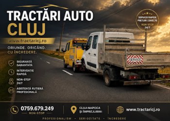 Tractari auto Cluj/Platforma auto Cluj Non Stop
